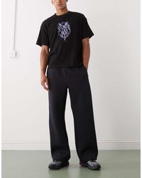 Weekday - Joggers A Fondo Ampio Scuro - Lyst