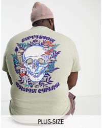 Bolongaro Trevor - Camiseta color salvia con estampado en la espalda - Lyst