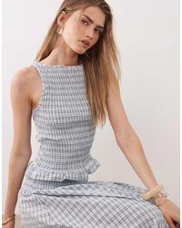 ASOS - Shirred Tank Top - Lyst