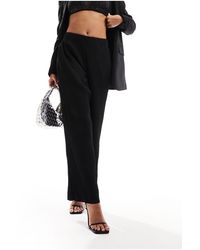 SELECTED - Femme - pantaloni a fondo ampio neri plissé - Lyst