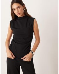 Mango - High Neck Sleeveless Top Co-ord - Lyst