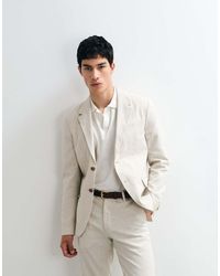 Jack & Jones - Premium Co-ord Linen Blend Slim Suit Jacket - Lyst