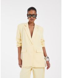 Pieces - Mix & Match Tailored Oversized Boxy Blazer - Lyst