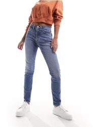 Levi's - 501 - jeans skinny lavaggio medio - Lyst