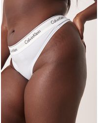 Calvin Klein - Plus Modern Cotton Logo Waistband Bikini Brief - Lyst