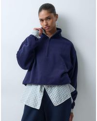 ASOS - Funnel Neck Half Zip Pull Over Polar Fleece - Lyst