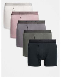 Abercrombie & Fitch - 5 Pack Tonal Boxer Briefs - Lyst