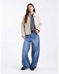 Mango - Teen Quilted Jacket With Shearling Collar - Lyst
