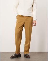 ASOS - Relaxed Tapered Fit Dress Pants - Lyst