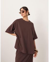 ASOS - – hochwertiges oversize-t-shirt aus schwerem, strukturiertem jersey - Lyst