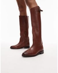 Bronx - Fe-lise - bottes style équitation à détails boucles - fauve - Lyst