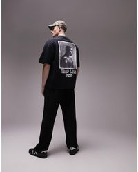 TOPMAN - T-shirt ultra oversize avec imprimé a$apferg au dos et sur le devant - Lyst