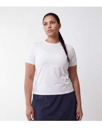 4505 - Curve Fitted Cotton Everyday T-shirt With Quick Dry Finish - Lyst