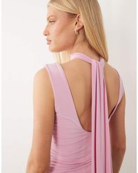 ASOS - Slinky Plunge Scarf Detail Top - Lyst