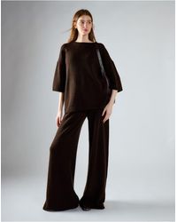 Glamorous - Wide Leg Knit Pants - Lyst