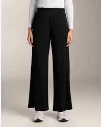 Oysho - Straight-Leg Trousers With Buttons And Rib With Soft-Touch Modal - Lyst