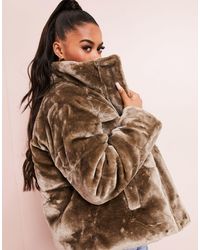 ASOS Plumífero en color visón - Gris