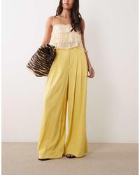 ASOS - Tailored Floaty Skinny Waistband Triple Pleat Pants - Lyst