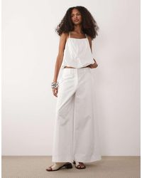 ARMANI EXCHANGE - Wide Leg Co-Ord Trousers - Lyst