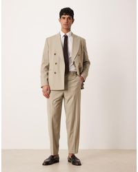 ASOS - Relaxed Tapered Suit Trousers - Lyst