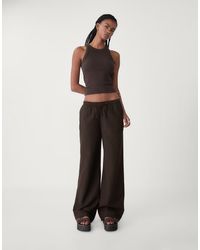 Stradivarius - Broek Van Linnenmix - Lyst