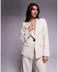 Forever New - Gold Button Blazer Suit - Lyst