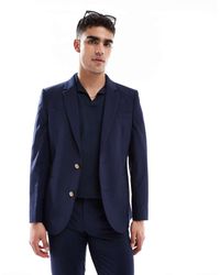 ASOS - Washable Slim Suit Jacket With Lightweight Worsted Wool - Lyst