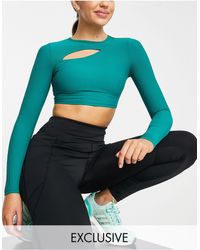 asos south beach stripe sleeve sweatshirt