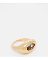 ASOS - Anello Placcato 14 K Con Quarzo Sfumato Sintetico - Lyst