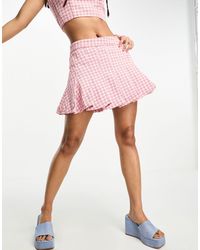 Urban Revivo - Pleated Low Rise Mini Skirt Co-ord - Lyst