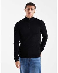 Only & Sons - 1/4 Zip Jumper - Lyst