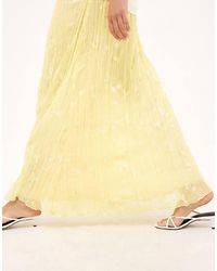 NA-KD - Embroidered Crinkle Maxi Skirt - Lyst