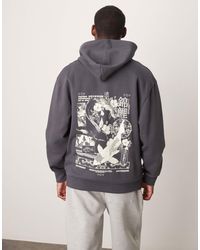 ASOS - Hoodie With Souvenir Back Print And Chest Embroidery - Lyst