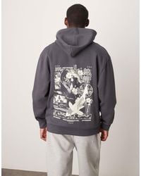 ASOS - Hoodie With Souvenir Back Print And Chest Embroidery - Lyst