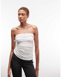 Weekday - Bandeau Festival Top With Strap Detail - Lyst