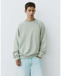 Pull&Bear - Sweat-shirt effet délavé à manches raglan - Lyst