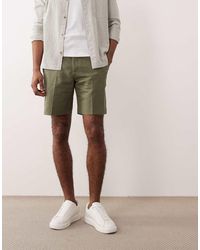 ASOS - Tailored Linen Rich Regular Shorts - Lyst