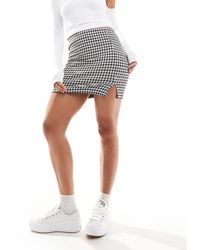 ASOS - Mini Pelmet Skirt With Front Split - Lyst