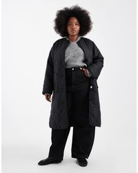 ONLY - – langer steppmantel - Lyst