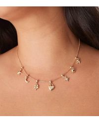 ASOS - Collar Corto Con Detalle De Charms Variados De Asos Design Curve - Lyst