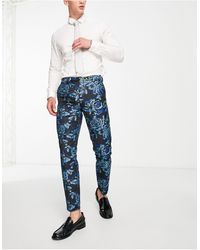 pantalon Coton Twisted Tailor pour homme en coloris Bleu Perlman Homme Vêtements Pantalons décontractés élégants et chinos Pantalons habillés 