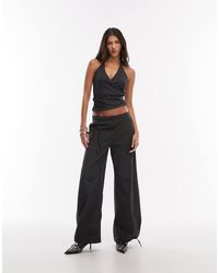 Weekday - Ripstop Wide Leg Trousers - Lyst