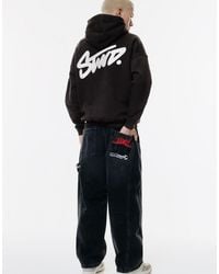 Pull&Bear - Stwd Embroidered Logo Hoodie - Lyst