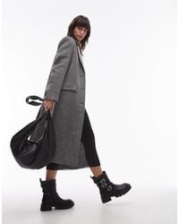 Mango - – langer wollmantel - Lyst