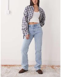 Noisy May - Monica High Waist Straight Leg Jeans - Lyst