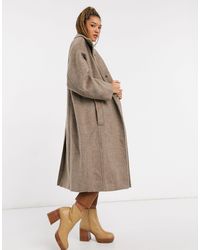 ASOS Lange Oversized Jas - Grijs
