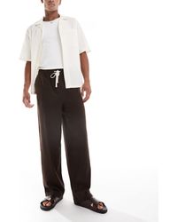 Threadbare - Pantalon en lin avec cordons - Lyst