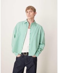 ASOS - – kastiges, voluminöses oversize-hemd mit kleinem karomuster - Lyst