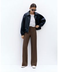 Pull&Bear - Nette Broek Met Hoge Taille - Lyst