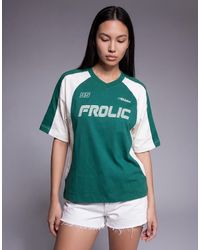 The Frolic - Exclusive V Neck Logo Front Soccer Jersey T-shirt - Lyst